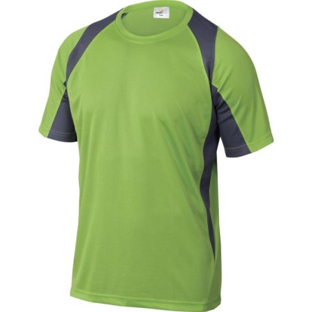 slika majice s kratkim rukavima BALI zeleno sive boje