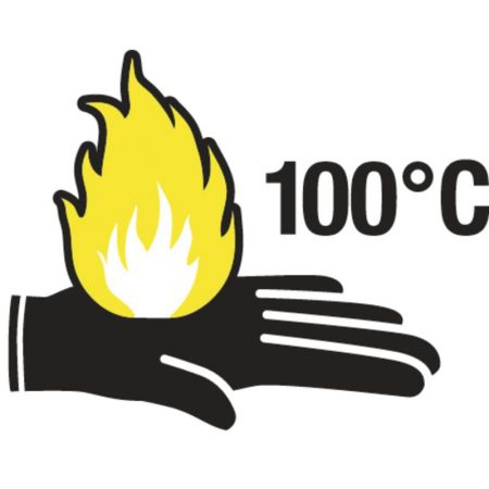 grafički prikaz otpornosti na toplinu od 100 °C
